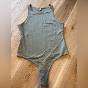 BP Bundle of 2 White and Green Women's Bodysuit Large